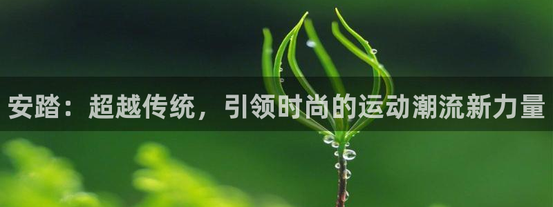 意昂f凯捷体育注册登录入口：安踏：超越传统，引领时尚的运动潮流新力量
