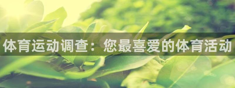 意昂f凯捷主管：体育运动调查：您最喜爱的体育活动